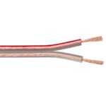 Speaker-Kabel | 2 x 4.00 mm² | Koper | 25.0 m | Rond | PVC | Transparant | Rol