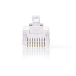 RJ45 krimp connectoren (UTP) voor CAT5/5e netwerkkabel (vast) - 10 stuks