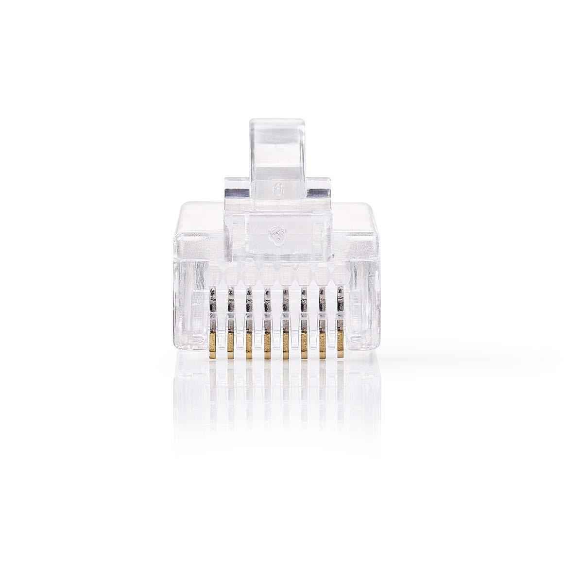 RJ45 krimp connectoren (UTP) voor CAT5/5e netwerkkabel (vast) - 10 stuks