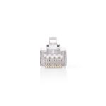 RJ45 krimp connectoren (STP) voor CAT5/5e netwerkkabel (vast) - 10 stuks
