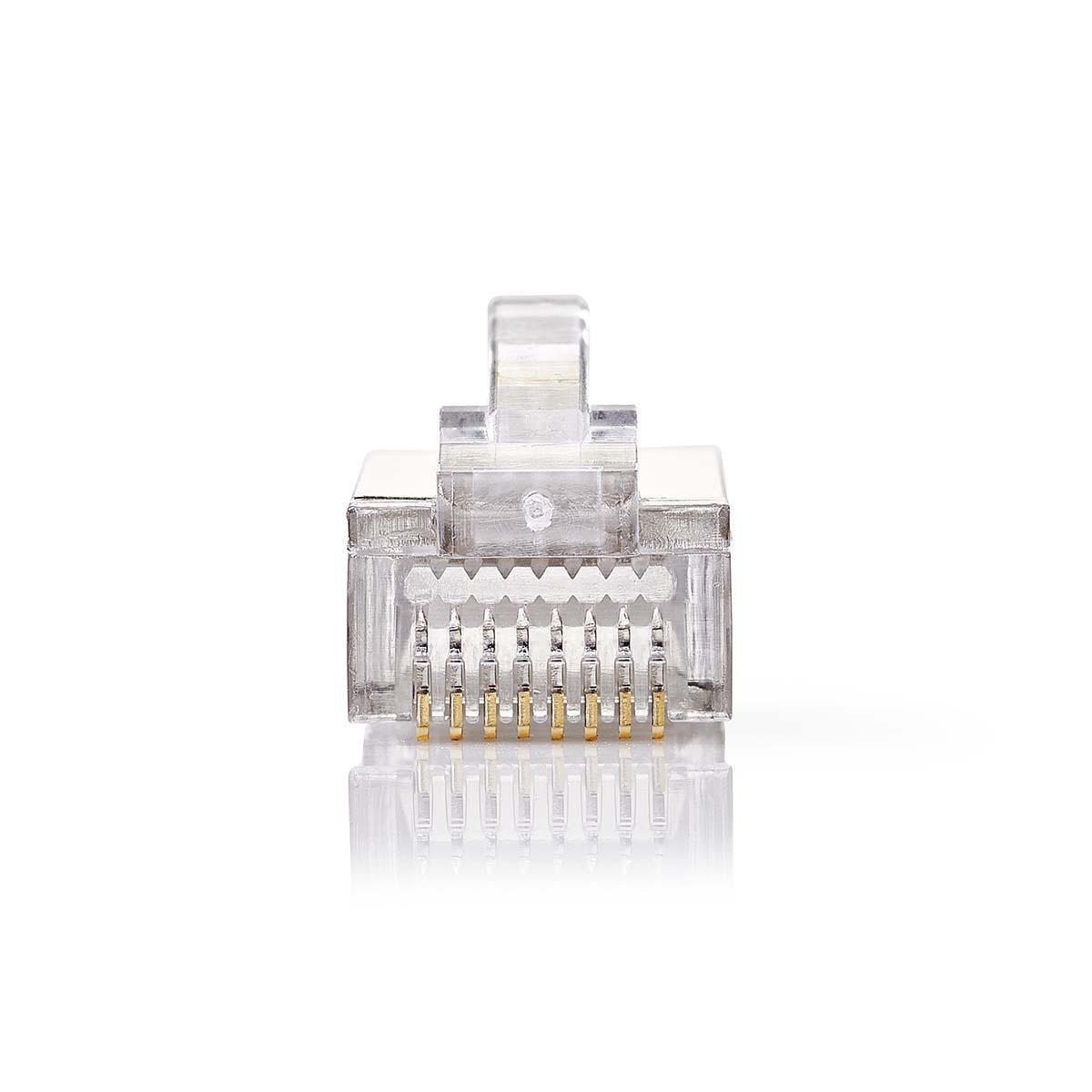 RJ45 krimp connectoren (STP) voor CAT5/5e netwerkkabel (flexibel) - 10 stuks