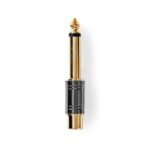 Mono-Audioadapter | 6,35 mm Male | RCA Female | Verguld | Recht | Metaal | Metaal | 1 Stuks | Doos