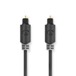 Optische Audiokabel | TosLink Male | TosLink Male | 5.00 m | Rond | PVC | Antraciet | Doos