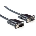 VGA-Kabel | VGA Male | VGA Female 15p | Vernikkeld | Maximale resolutie: 1280x800 | 20.0 m | Rond | ABS | Zwart | Polybag