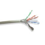 CAT6 Netwerkkabel Rol | Stranded | S/FTP | Koper | 100 m | Binnenshuis | Rond | LSZH | Grijs | Trekdoos