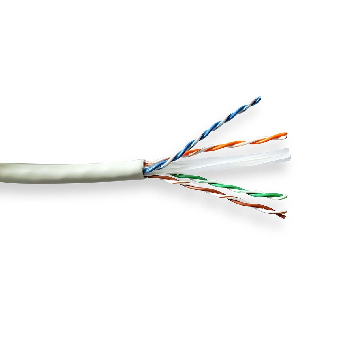 CAT6a Netwerkkabel Rol | Solid | U/UTP | Koper | 305 m | Binnenshuis | Rond | LSZH | Grijs | Trekdoos