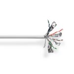 CAT6 Netwerkkabel Rol | Solid | S/FTP | Koper | 305 m | Binnenshuis | Rond | LSZH | Grijs | Trekdoos