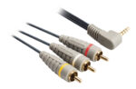 Bandridge 3,5mm Jack 4-polig haaks - Composiet audio video kabel - versie links/video/massa/rechts (TRRS) - 2 meter