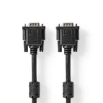 VGA-Kabel | VGA Male | VGA Male | Vernikkeld | Maximale resolutie: 1024x768 | 3.00 m | Rond | ABS | Zwart | Doos