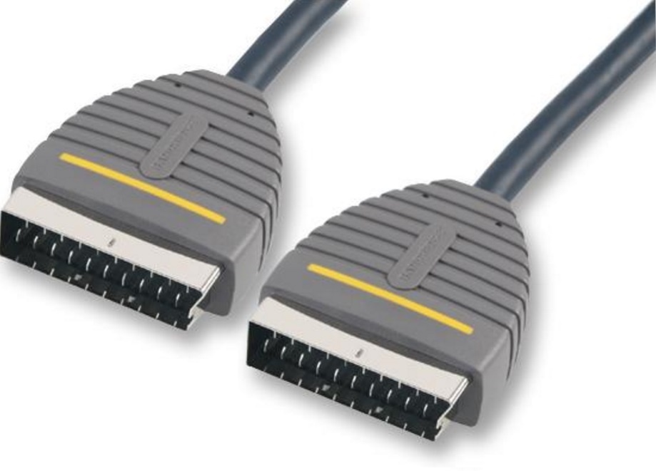 SCART Kabel SCART Male - SCART Male 2.00 m Blauw