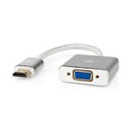 VGA-Adapter | HDMI™ Connector | VGA Female 15p | Verguld | Recht | Aluminium / Stof | Zilver | Cover Window Box