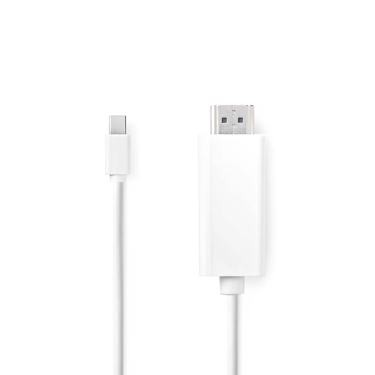 Nedis Mini DisplayPort naar HDMI kabel - DP1.2 / HDMI 1.4 (4K 30Hz) / wit - 2 meter