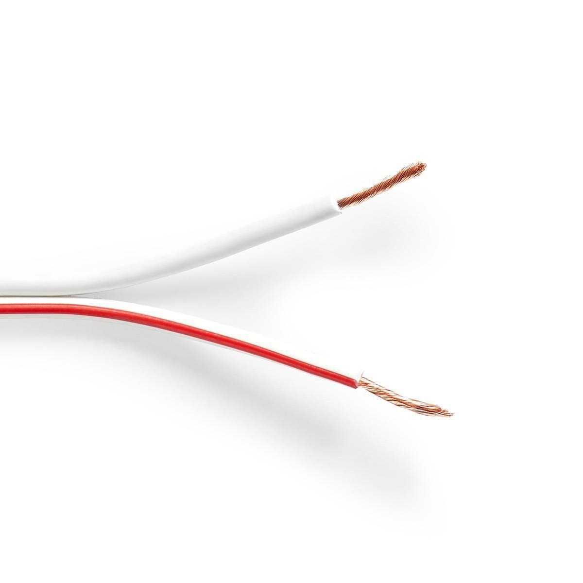 Speaker-Kabel | 2 x 1.50 mm² | Koper | 100 m | Rond | PVC | Wit | Rol