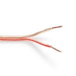 Speaker-Kabel | 2 x 2.50 mm² | Koper | 100 m | Rond | PVC | Transparant | Rol