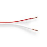 Speaker-Kabel | 2x 2.50 mm² | Koper | 100.0 m | Rond | PVC | Wit | Rol