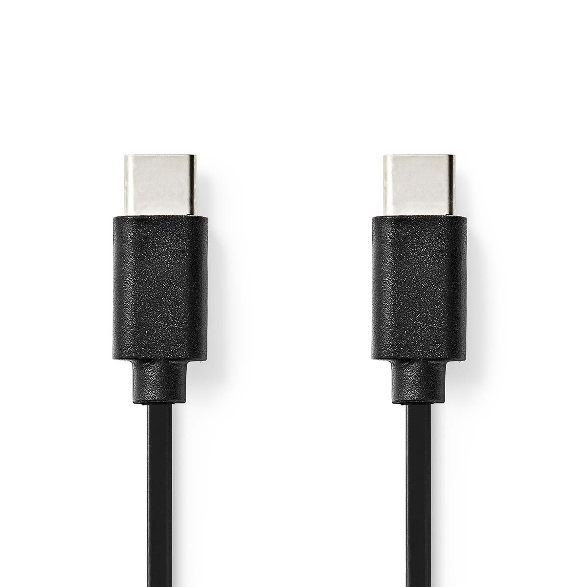 USB-Kabel | USB 2.0 | USB-C™ Male | USB-C™ Male | 60 W | 480 Mbps | Vernikkeld | 1.00 m | Rond | PVC | Zwart | Doos