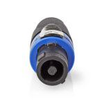 Speaker-Connector | Recht | Male | Vernikkeld | Schroef | Diameter kabelinvoer: 8.0 mm | ABS | Zwart | 1 Stuks | Polybag