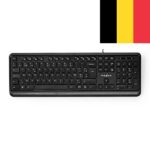 Bedraad Toetsenbord | USB-A | Multimedia | AZERTY | Belgisch | Numeriek toetsenbord