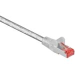 S/FTP CAT6 Gigabit netwerkkabel / transparant - LSZH - 0,50 meter