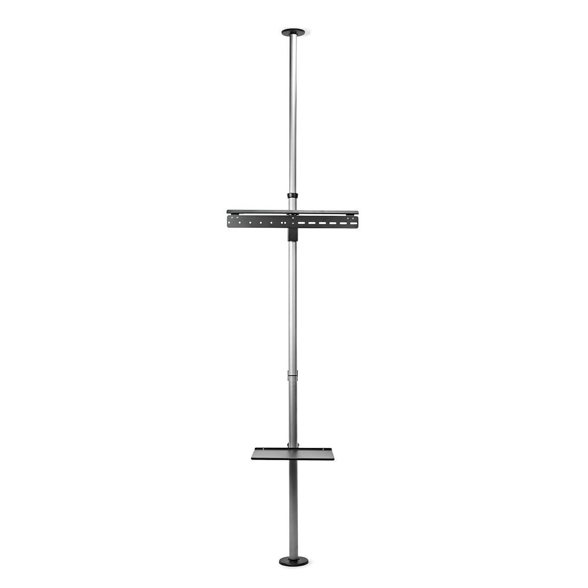 Draai- en Kantelbare TV-Standaard | 37 - 70 " | Maximaal schermgewicht: 30 kg | Kantelbaar | Draaibaar | Aanpasbare vooraf ingestelde hoogtes | Aluminium / Staal | Zilver / Zwart