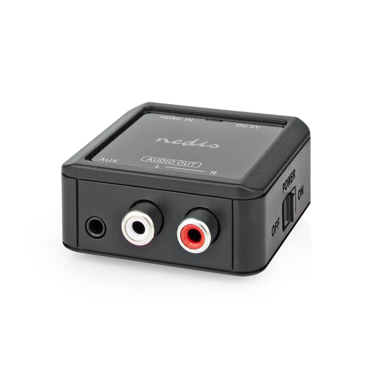 Digitale Audioconverter | 1-weg | Ingangen audio / video / data: HDMI™ Input | Uitgangen audio / video / data: 1x 3.5 mm / 2x (2x RCA Female) | Automatisch | Antraciet