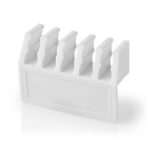 Kabelmanagement | Kabelclip | Click & Go | 2 Stuks | Aantal sleuven: 5 Sleuven | Maximale kabeldikte: 7.1 mm | Polypropylene | Wit