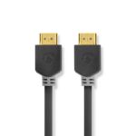 High Speed ​​HDMI™-Kabel met Ethernet | HDMI™ Connector | HDMI™ Connector | 4K@60Hz | ARC | 18 Gbps | 0.50 m | Rond | PVC | Antraciet | Doos