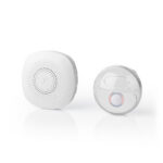 Draadloze Deurbelset | Netvoeding | 220 - 240 V AC 50 Hz | 1x CR2032 | Volume: 80 dB | Signaalbereik: 300 m | IP44 | Instelbaar volume | 36 Melodiën | 1 Ontvanger | Wit