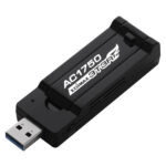 AC1750 Dual-Band Wi-Fi USB 3.0-adapter met 180 graden verstelbare antenne Zwart