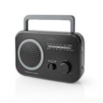 FM-Radio | Draagbaar Model | AM / FM | Batterij Gevoed / Netvoeding | Analoog | 1.8 W | Zwart-Wit Scherm | Koptelefoonoutput | Handgreep | Grijs / Zwart