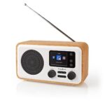 Internetradio | Tafelmodel | Bluetooth® / Wi-Fi | DAB+ / FM / Internet | 2.4 " | Kleurenscherm | 7 W | Afstandbestuurbaar | App-gestuurd | Wekker | Slaaptimer | Bruin / Wit