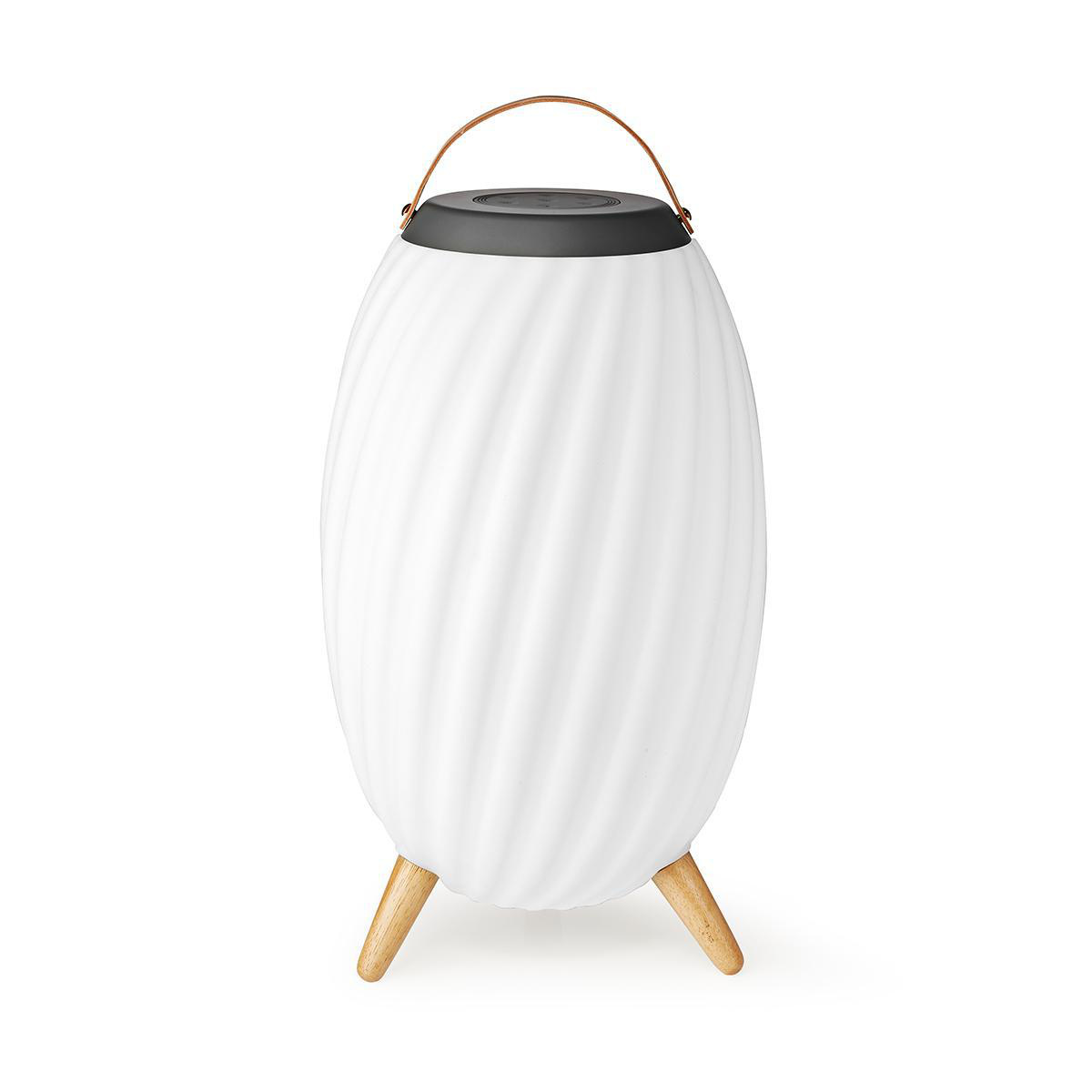 Bluetooth® Speaker met Sfeerverlichting | 6 uur | Ambiance Design | 90 W | Mono | RGB / Warm Wit | IPX5 | Koppelbaar | Grijs / Wit