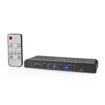 HDMI™-Extractor | 2x HDMI™ Input | TosLink Female / 1x 3.5 mm / 1x HDMI™ Output / 2x RCA | Maximale resolutie: 4K@60Hz | 18 Gbps | Metaal | Antraciet | Doos