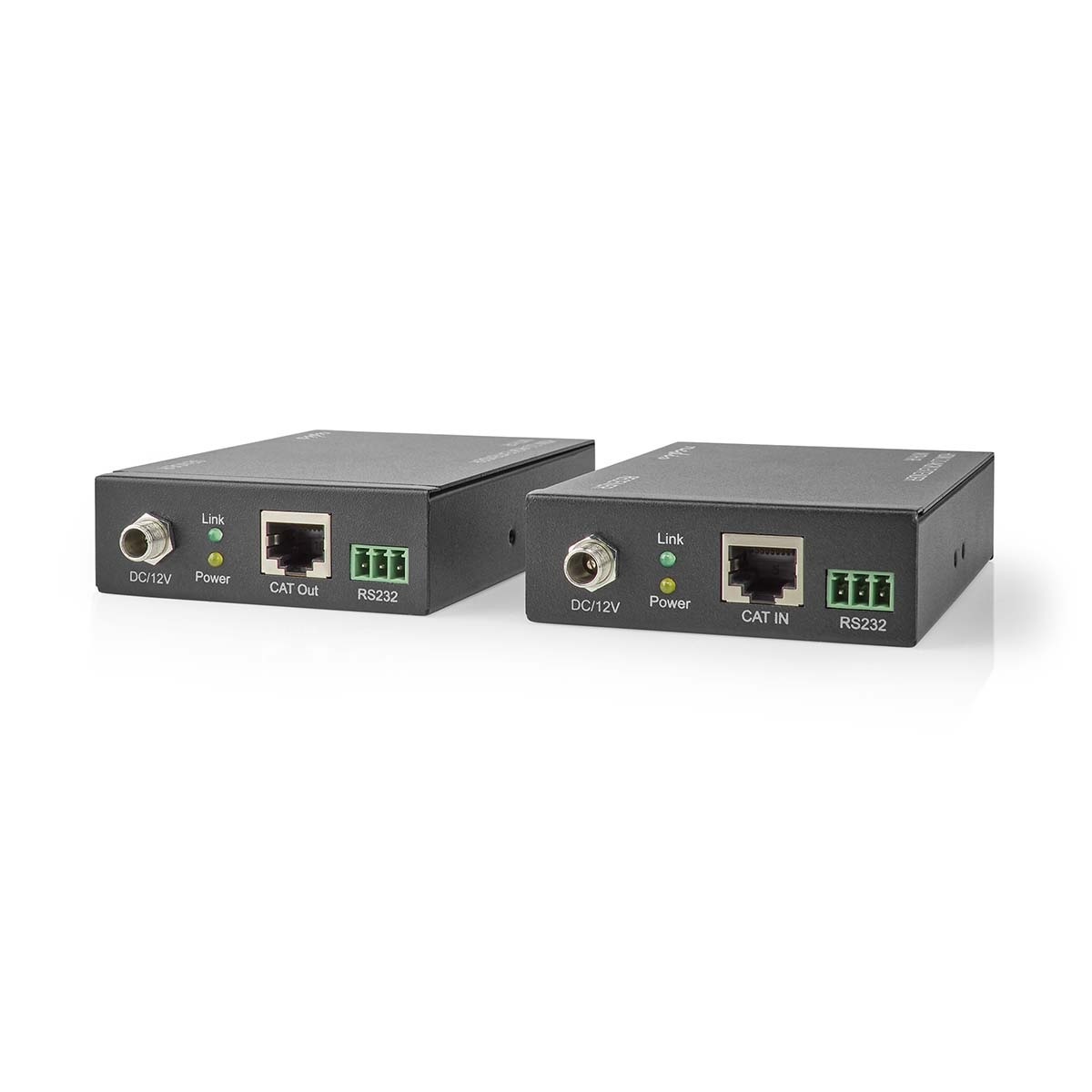 HDMI™-Extender | Over Cat6 | tot 60 m | 4K@60Hz | 18 Gbps | Metaal | Antraciet