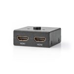HDMI™-Switch | 3 poort(en) | 1x HDMI™ Input / 2x HDMI™ Input | 1x HDMI™ Output / 2x HDMI™ Output | 4K@60Hz | 6 Gbps | Metaal | Antraciet