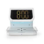 Wekker met Draadloze Lader | Qi gecertificeerd | 5 / 7.5 / 10 W | USB-A Female | Nachtlamp | 2 Alarmtijden | Snoozefunctie