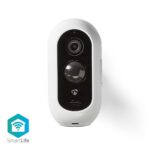 SmartLife Camera voor Buiten | Full HD 1080p | IP65 | Max. batterijduur: 6 Maanden | Cloud Opslag (optioneel) / microSD (niet inbegrepen) | 5 V DC | Met bewegingssensor | Nachtzicht | Wit