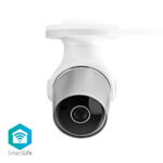 SmartLife Camera voor Buiten | Full HD 1080p | IP65 | Cloud Opslag (optioneel) / microSD (niet inbegrepen) | 12 V DC | Met bewegingssensor | Nachtzicht | Wit / Zilver