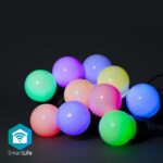 SmartLife Decoratieve Verlichting | Feestverlichting | Wi-Fi | RGB / Wit | 10 LED's | 9.00 m | Android™ / IOS | Diameter bulb: 50 mm