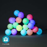 SmartLife Decoratieve Verlichting | Feestverlichting | Wi-Fi | RGB / Wit | 20 LED's | 10.0 m | Android™ / IOS | Diameter bulb: 50 mm