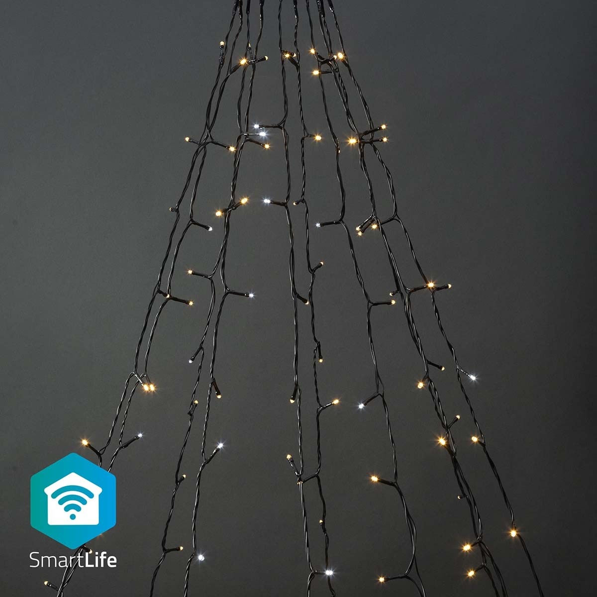 SmartLife-kerstverlichting | Boom | Wi-Fi | Warm tot Koel Wit | 200 LED's | 20.0 m | 10 x 2 m | Android™ / IOS