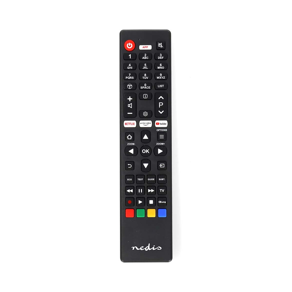 Vervangende Afstandsbediening | Geschikt voor: TCL/Thomson | Voorgeprogrammeerd | 1 Apparaat | Amazon Prime / Netflix Knop / Youtube Knop | Infrarood | Zwart