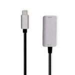 USB-C™ Adapter | USB 3.2 Gen 1 | USB-C™ Male | HDMI™ Output | 8K@60Hz | 0.20 m | Rond | Vernikkeld | PVC | Zilver | Doos