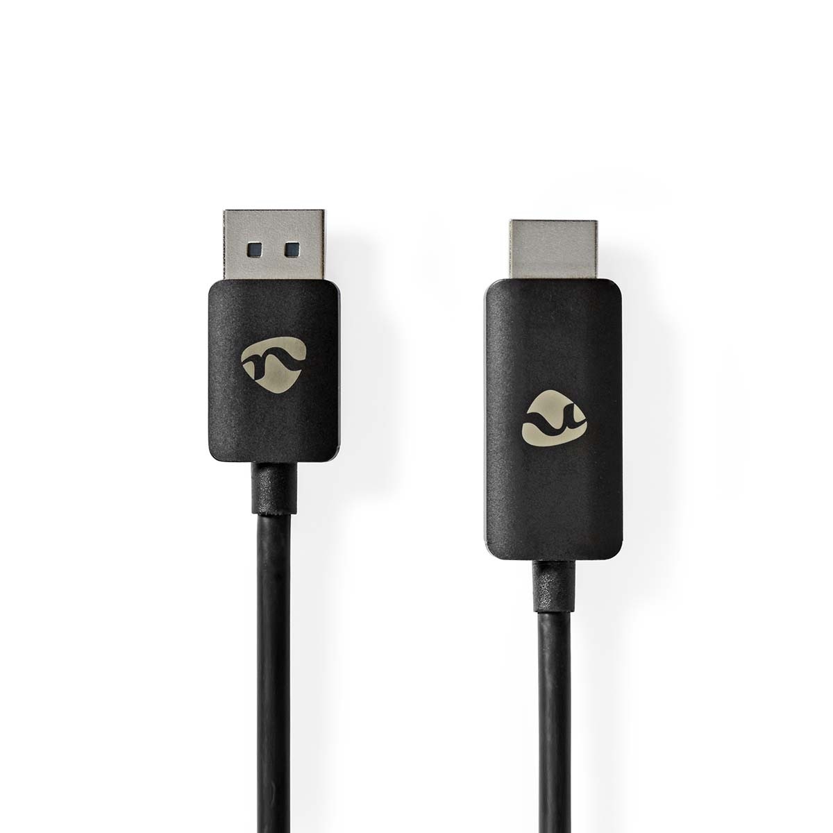 DisplayPort-Adapter | DisplayPort Male | HDMI™ Connector | 8K@30Hz | Vernikkeld | Recht | 1.80 m | Rond | TPE | PVC | Zwart | Doos