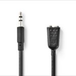 Stereo-Audiokabel | 3,5 mm Male | 2x 3,5 mm Female | Vernikkeld | 0.20 m | Rond | Doos
