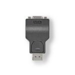 DisplayPort-Adapter | DisplayPort Male | VGA Female 15p | 1080p | Vernikkeld | Recht | Rond | ABS | ABS | Zwart | Doos