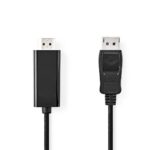 DisplayPort-Kabel | DisplayPort Male | HDMI™ Connector | 4K@30Hz | Vernikkeld | 2.00 m | Rond | PVC | Zwart | Doos