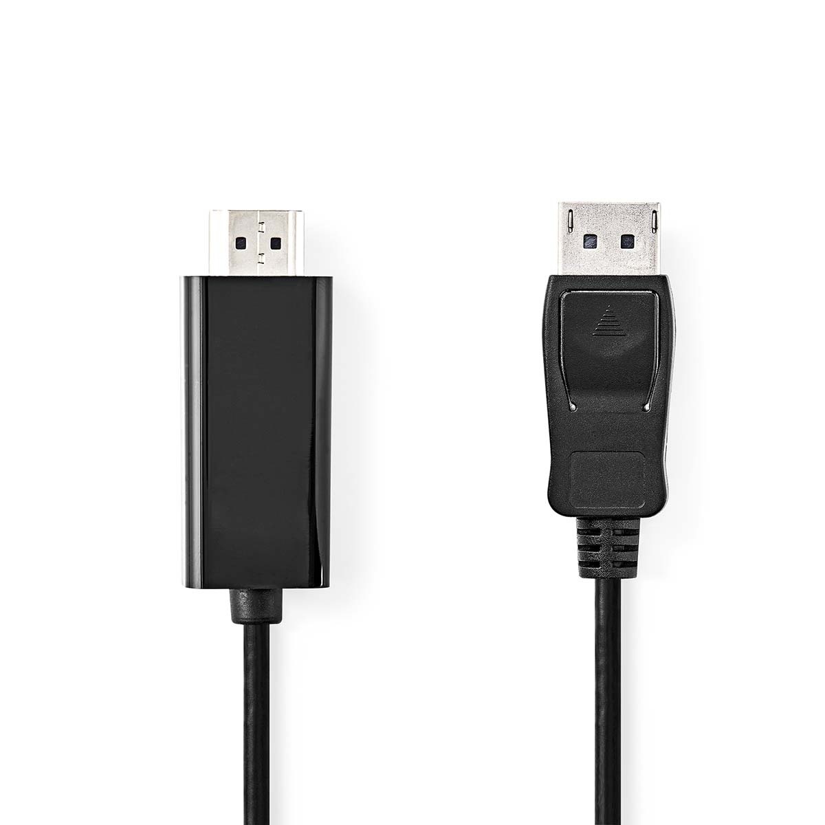 DisplayPort-Kabel | DisplayPort Male | HDMI™ Connector | 4K@30Hz | Vernikkeld | 2.00 m | Rond | PVC | Zwart | Doos