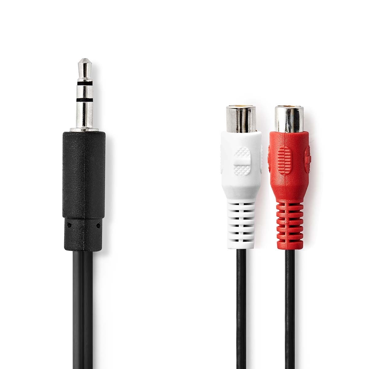 Stereo-Audiokabel | 3,5 mm Male | 2x RCA Female | Vernikkeld | 0.20 m | Rond | Doos