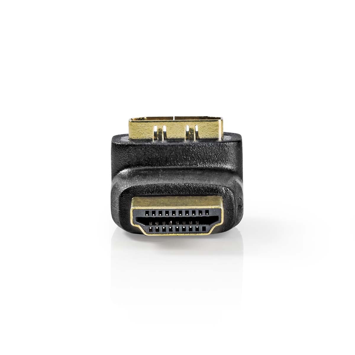 HDMI™-Adapter | HDMI™ Connector | HDMI™ Output | Verguld | 270° Gehoekt | ABS | Zwart | 1 Stuks | Doos